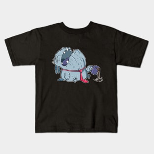 Tired Coffee Monster Kids T-Shirt